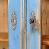 Armoire de cuisine en pin massif, années 1900