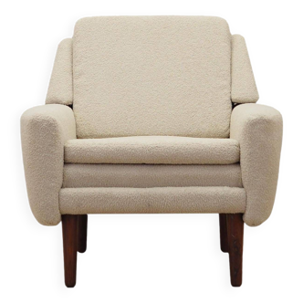 Cream armchair, Danish design, 1970s, production: Denmark