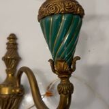 Bronze Ceramic Sconces Set of 2 1950’s