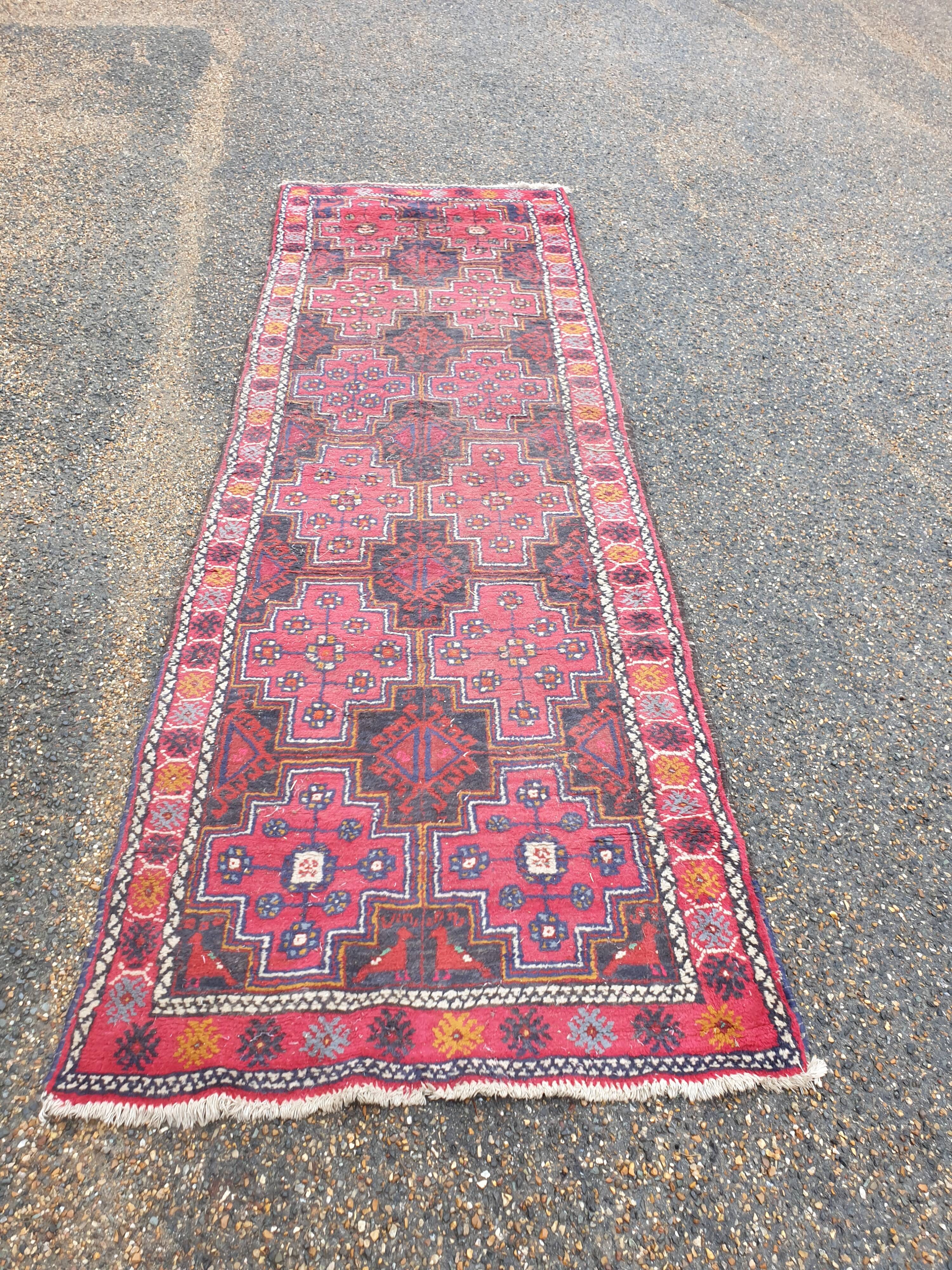 Oriental wool rug entirely handmade
