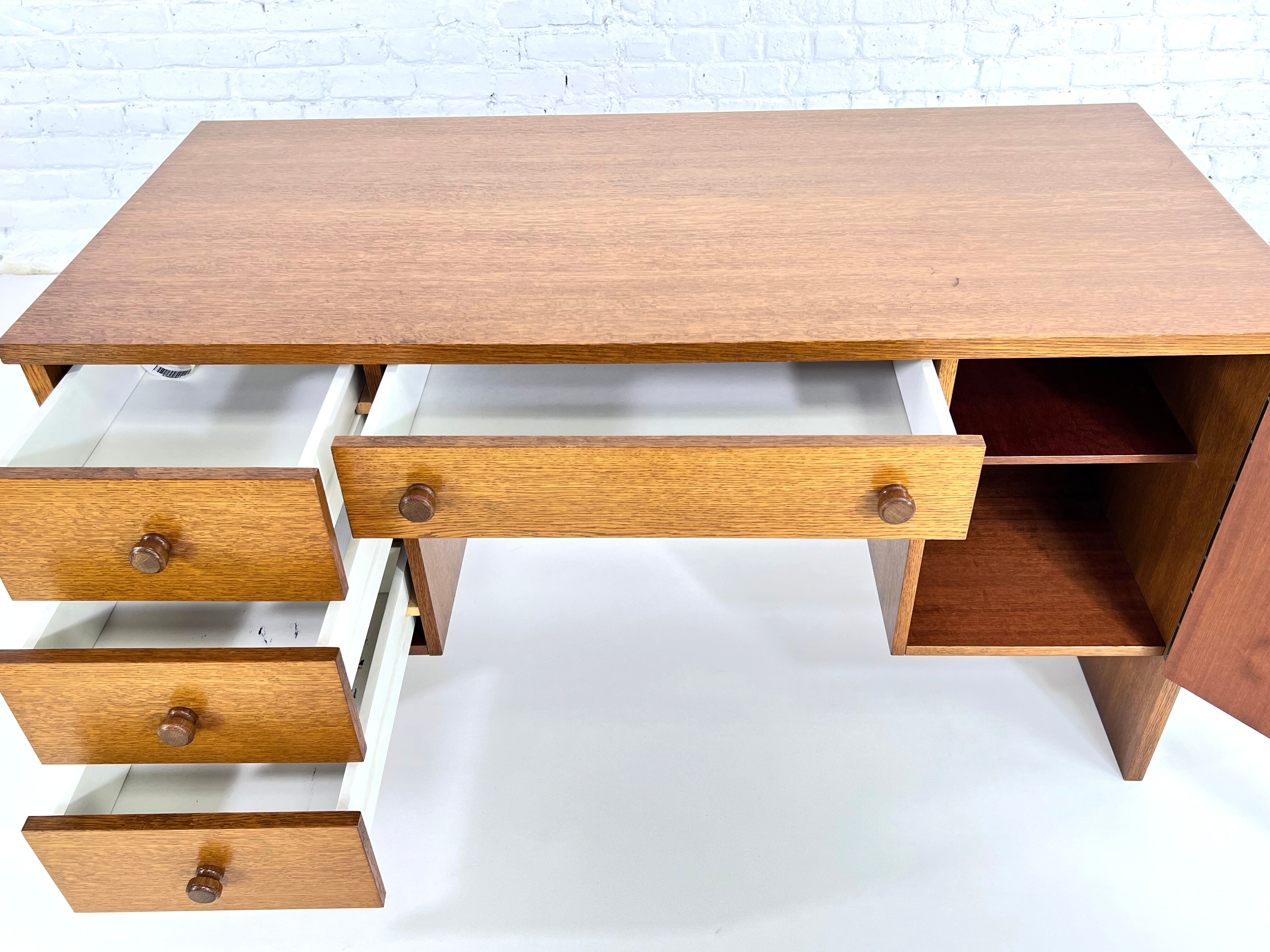 60s oak office