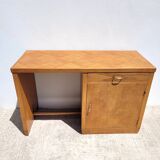 1950 oak desk with drawer and box