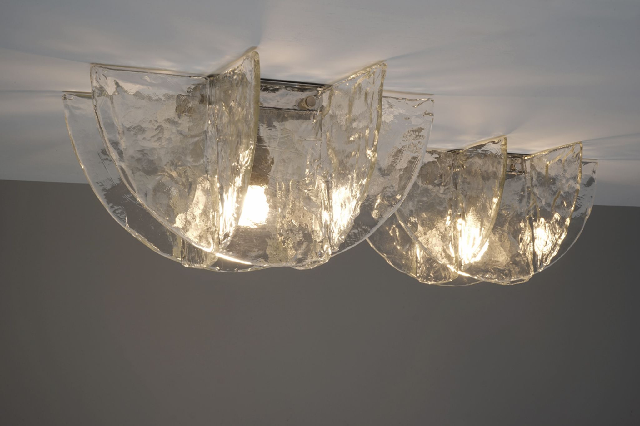 Carlo Nason model LS 254 for Mazzega Murano ceiling lamp