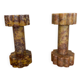 Pair of marble bookends