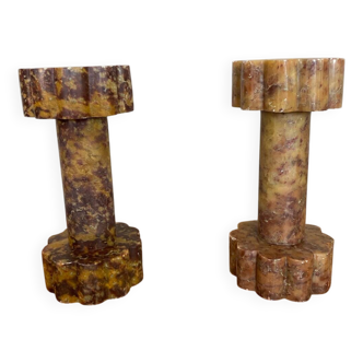 Pair of marble bookends