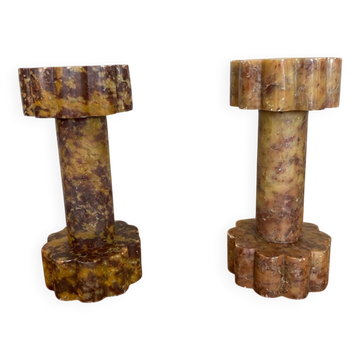 Pair of marble bookends