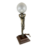 Classic 20th Century Bronze Table Lamp