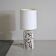 Sculptural table lamp with glazed ceramic structure, 1960s.