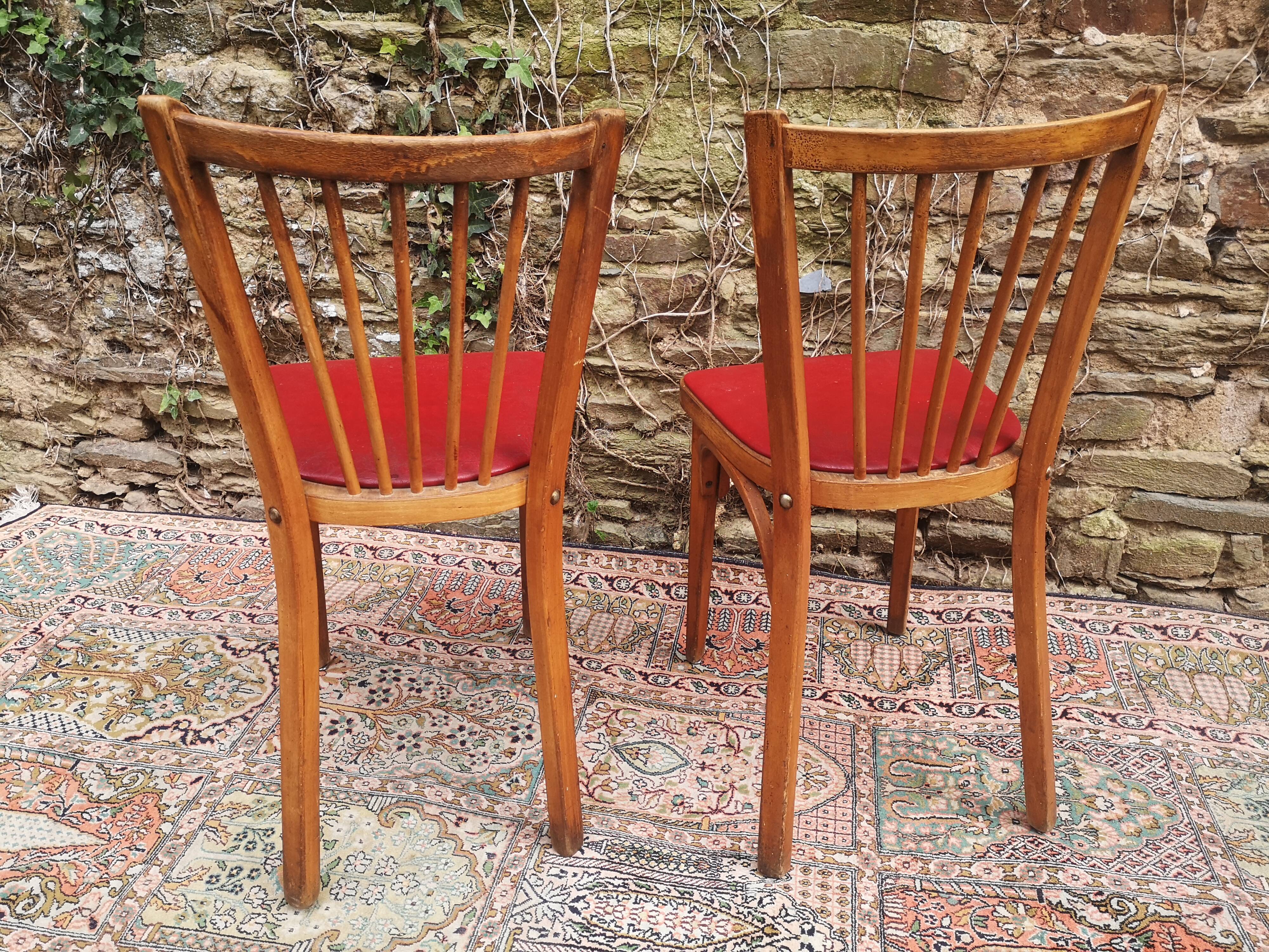 Pair of baumann chairs