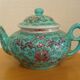 Théière chinoise porcelaine Mun Shou vintage