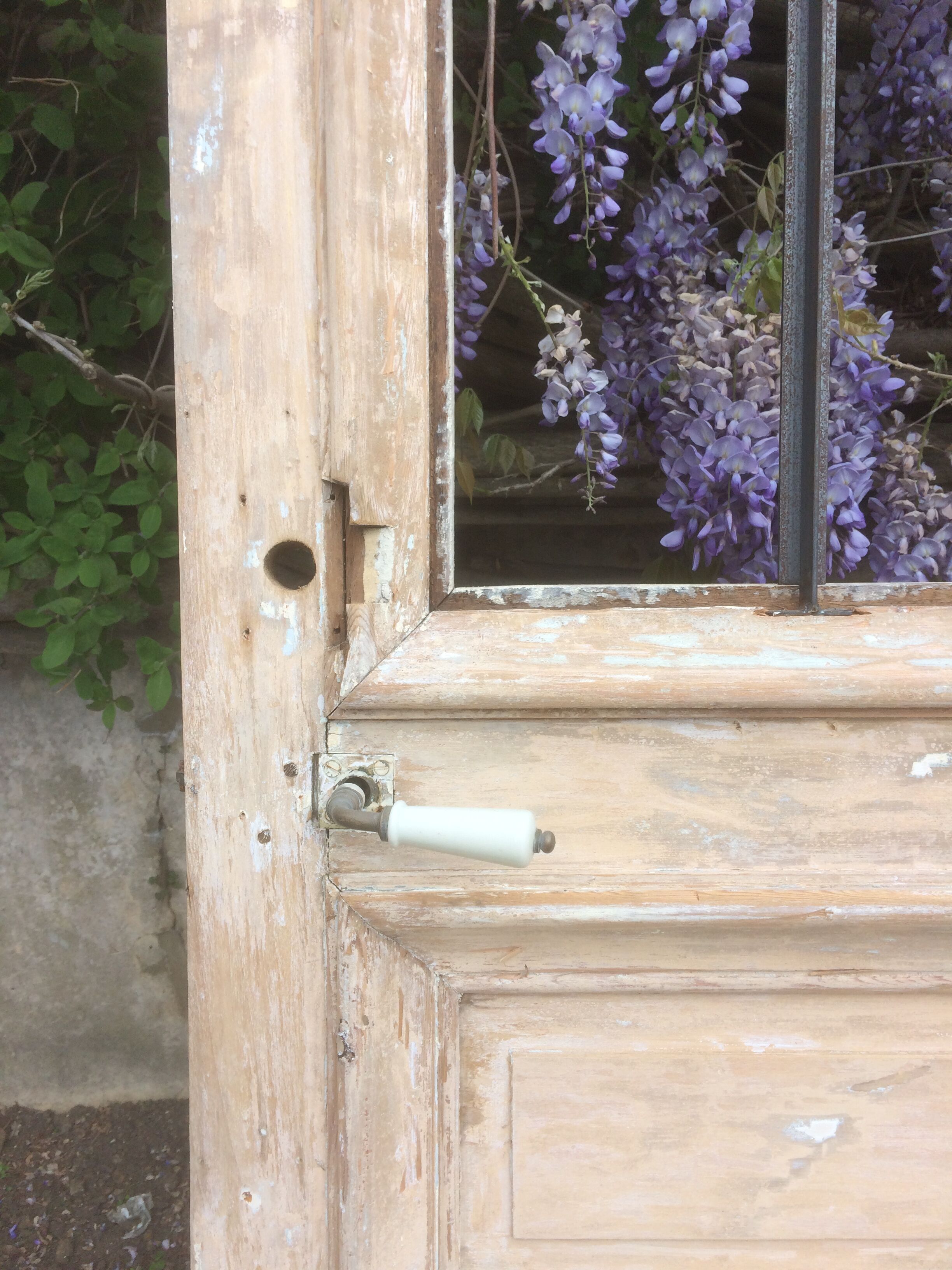 Glass workshop door