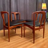 A set of four Juliane chairs by Johannes Andersen, Uldum Møbelfabrik, Denmark, 1960s.