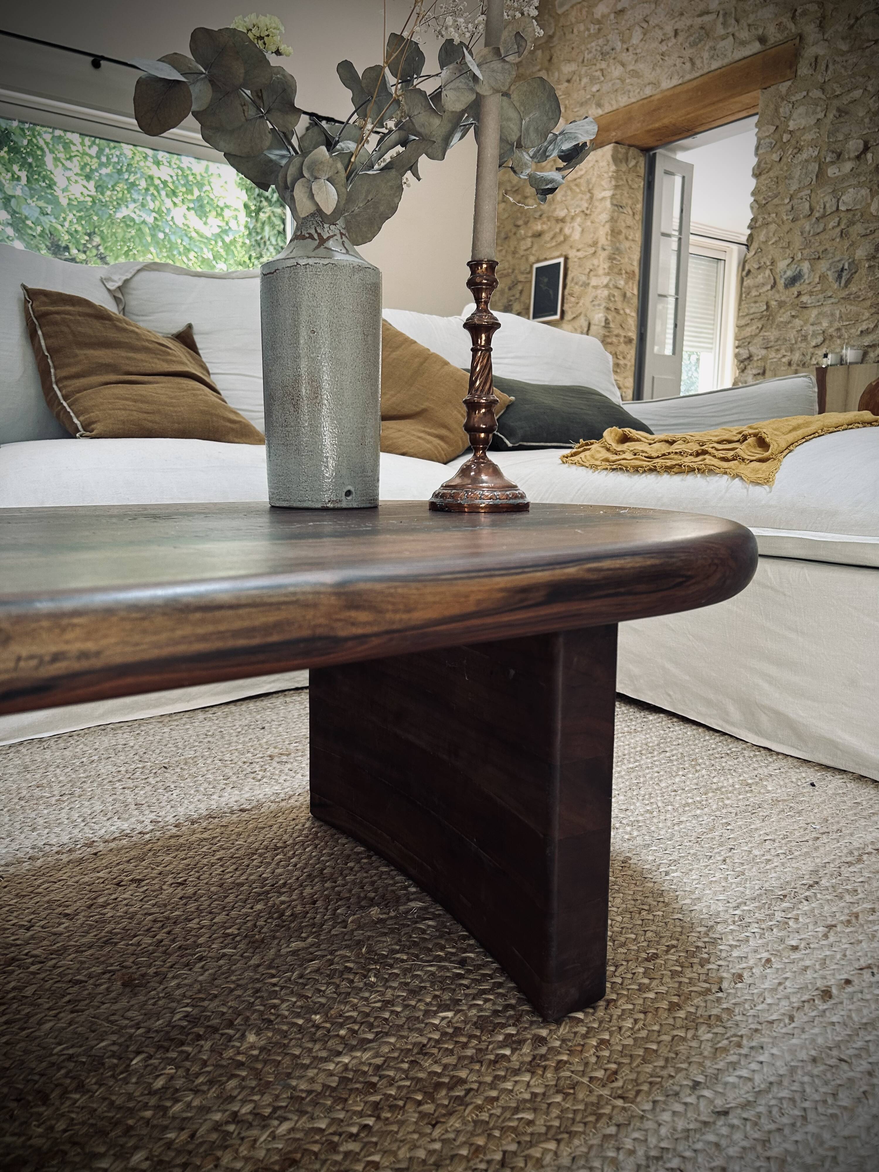 Table basse noyer