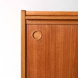 Scandinavian Teak Sideboard with Black Details