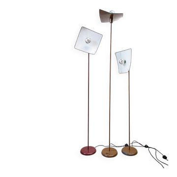 Ensemble de trois lampadaires de Selenova, années 70