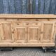 Scandinavian natural pine sideboard with 4 doors and 6 drawers.
