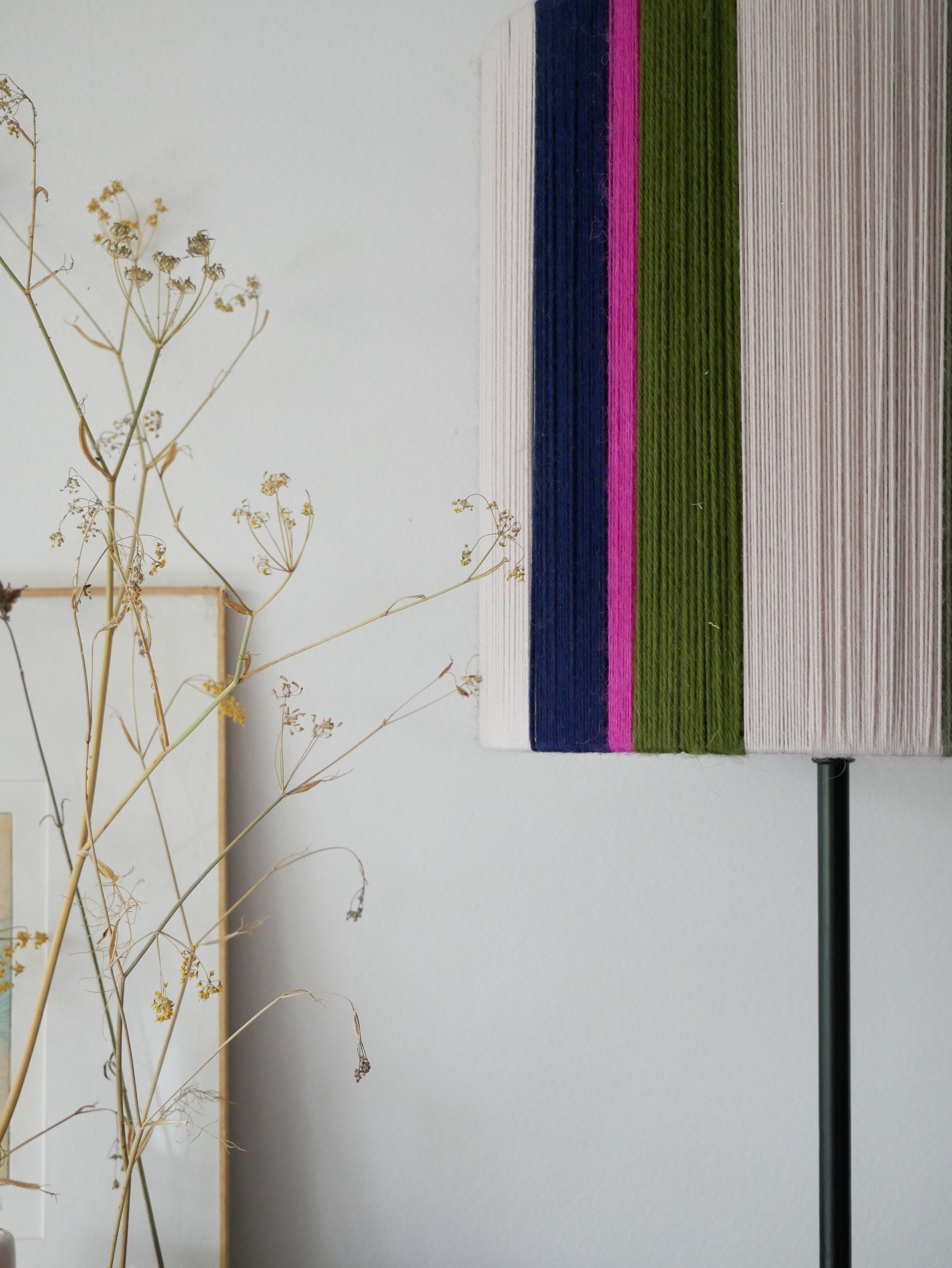 Suzy model lampshade - hand-woven lamps - Unique lampshade in woven yarn - woven suspension