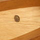 Coffee table signed by Vincent Poujardieu free form in oak 1992