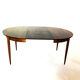 Vintage Scandinavian dining table - rosewood - extension cords