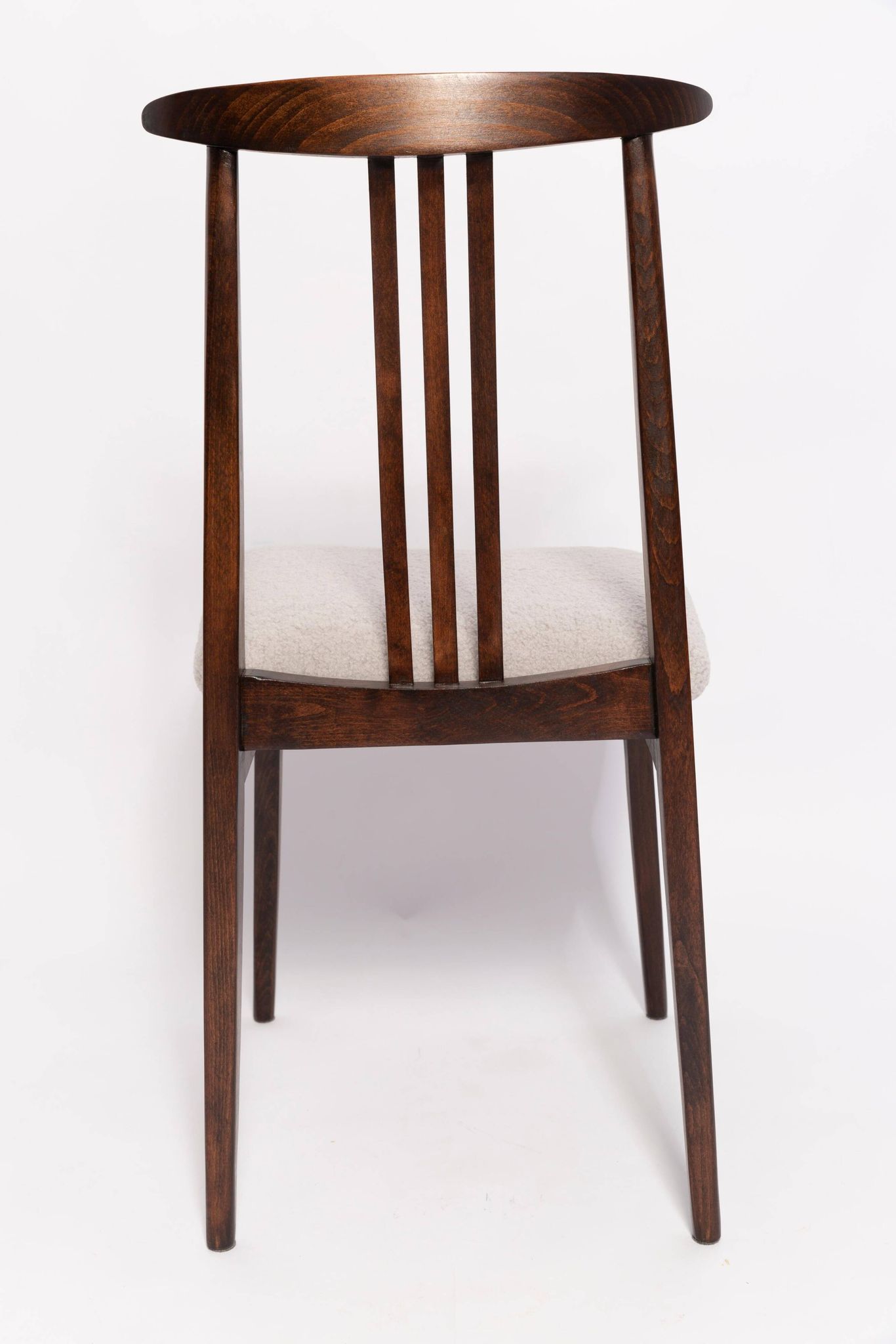 Mid-Century Chair in Boucle and Beech by M. Zielinski, Europe, 1960s