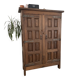 Tuscan baroque storage cabinet with 2 carved doors.