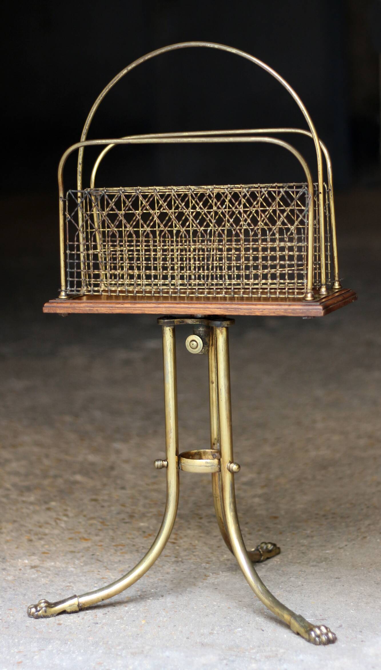 Irresistible victorian s. hall rotating magazine rack.