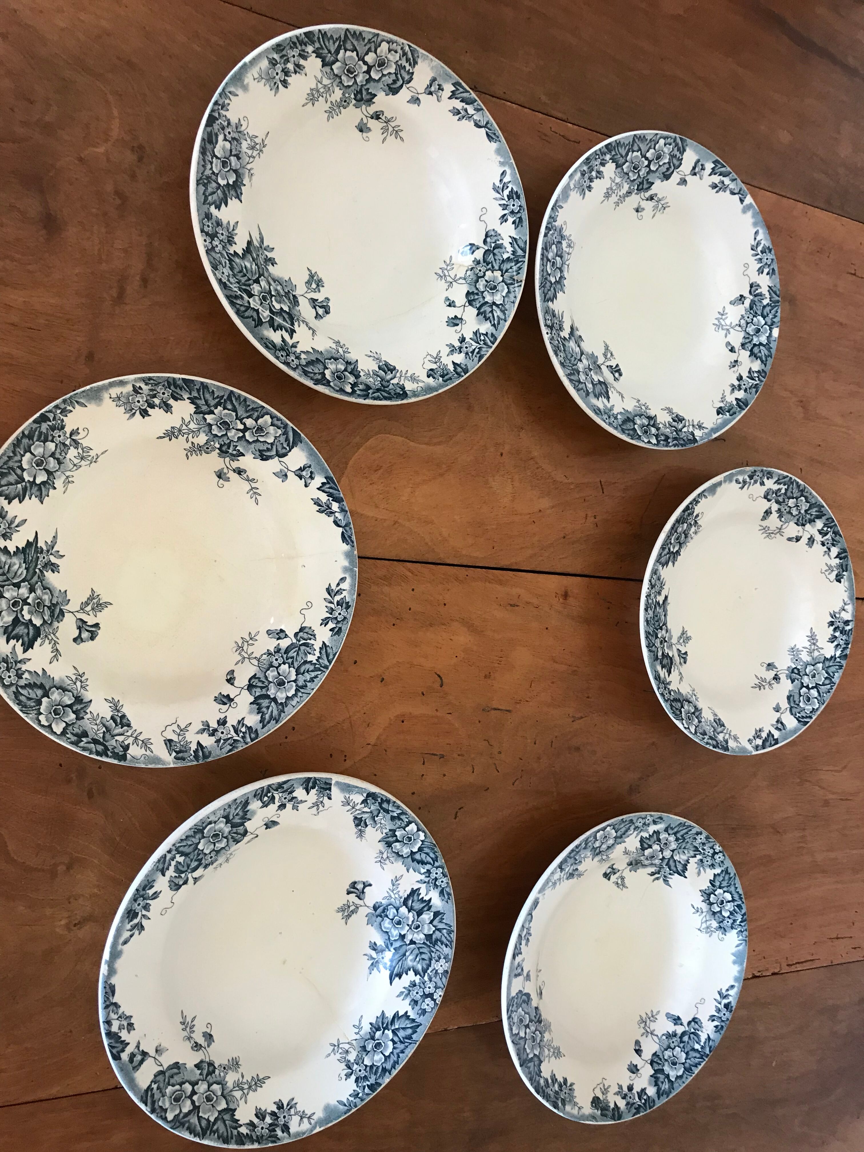 Hollow plates Moulin des loups & Hamage "Marie-louise"