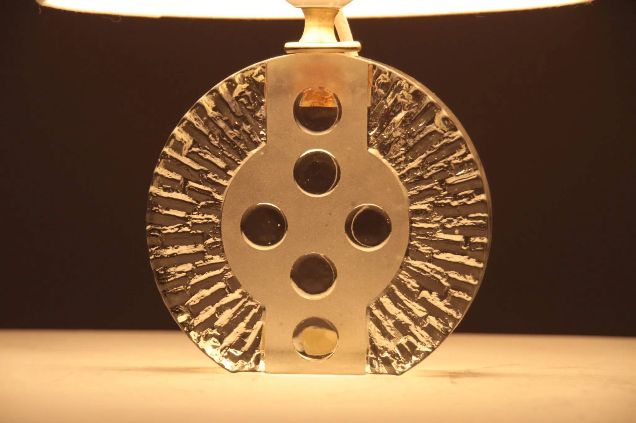 Glass Table Lamp by Nybro Glasbruk – Sweden, 1960s/1970s