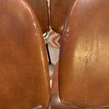 Series of 7 skai chairs