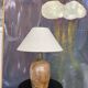 Lampe grès émaillé vintage années 60