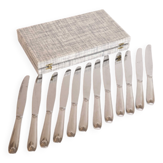 Service of 12 stainless steel knives