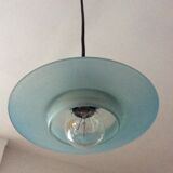 Waterfall chandelier 3 saucers in glass paste 70s-80s