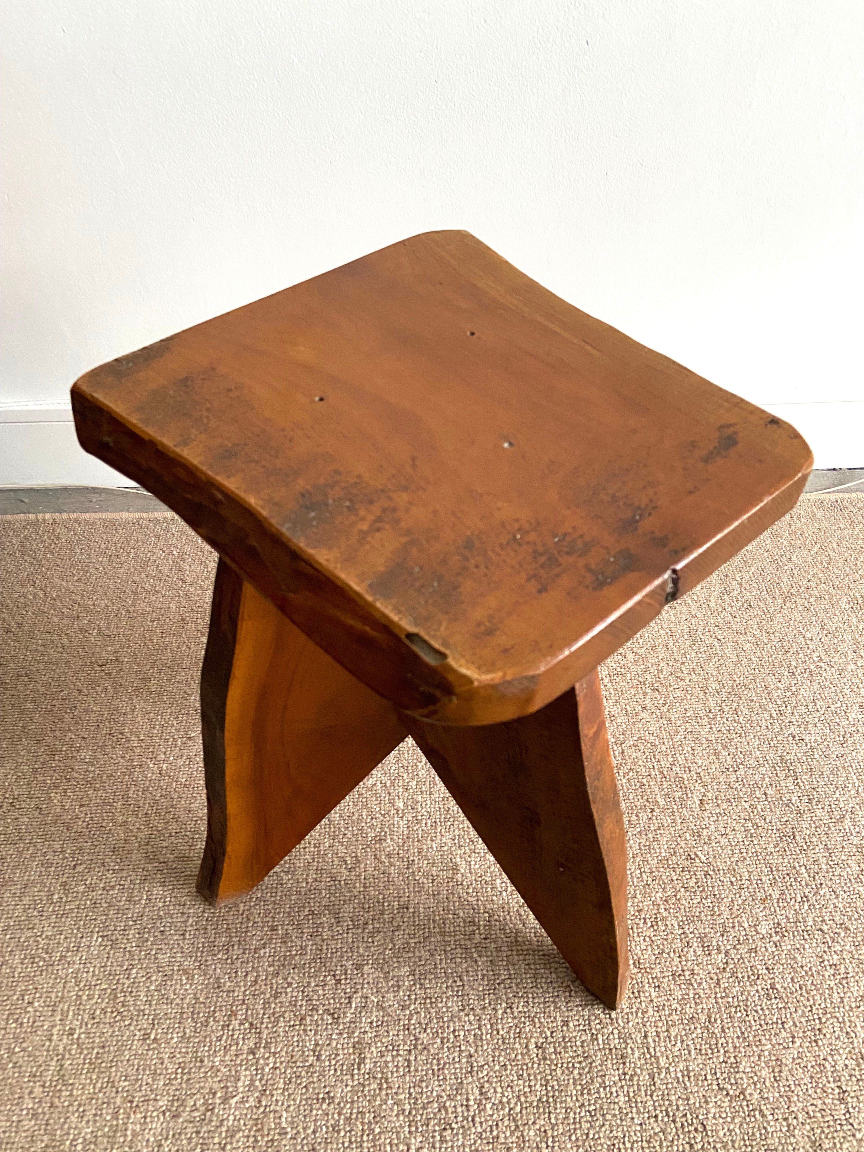 Brutalist tripod stool