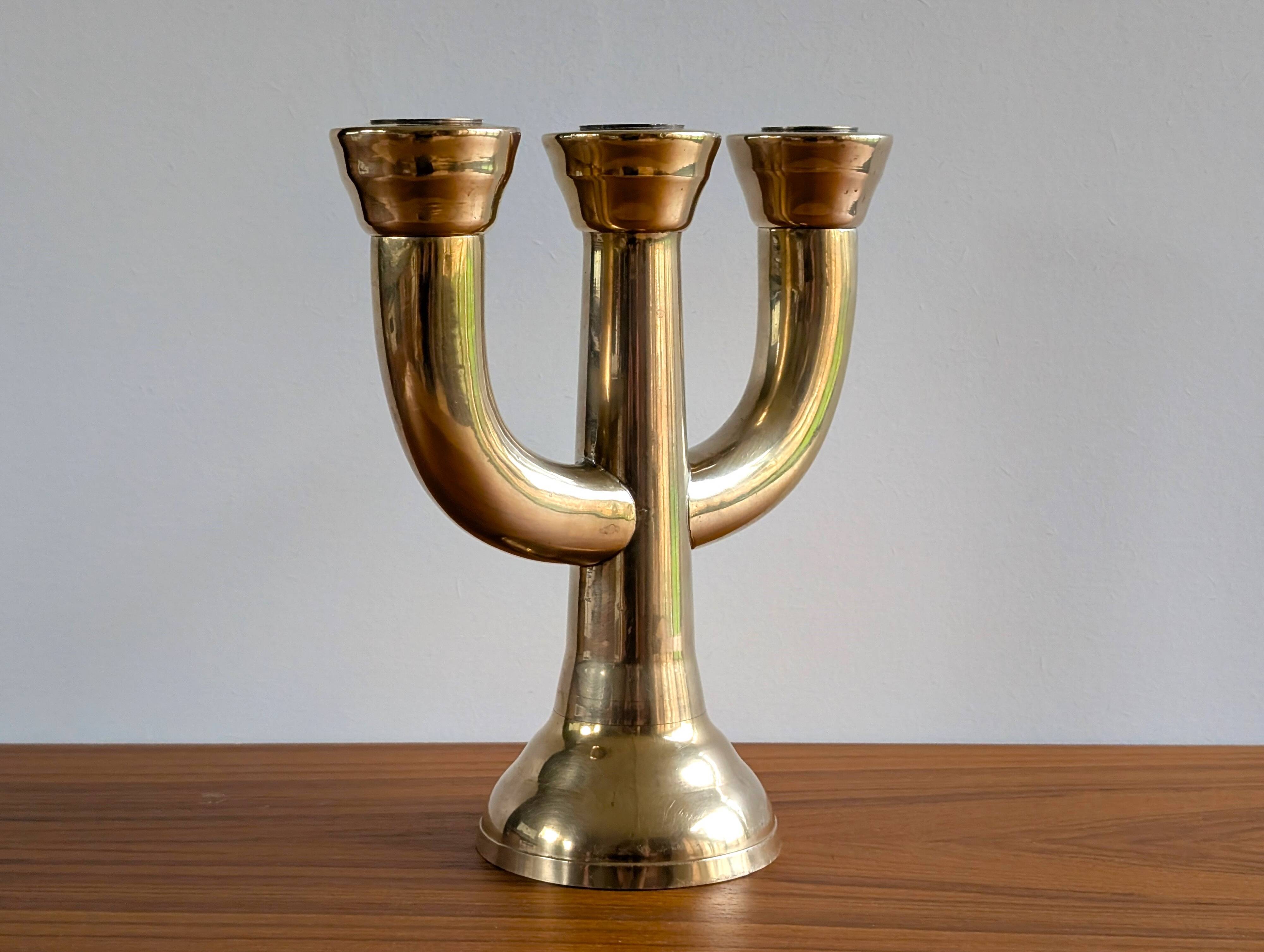 Brass candle holder