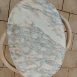 Table basse ancienne style louis xvi avec plateau marbre