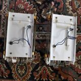 Pair of Venini wall lamps, cut glass, Murano, Italy, 1970