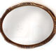 Miroir bois ovale 34x44cm