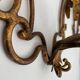 Pairs of sconces with 3 brass fires early XXth