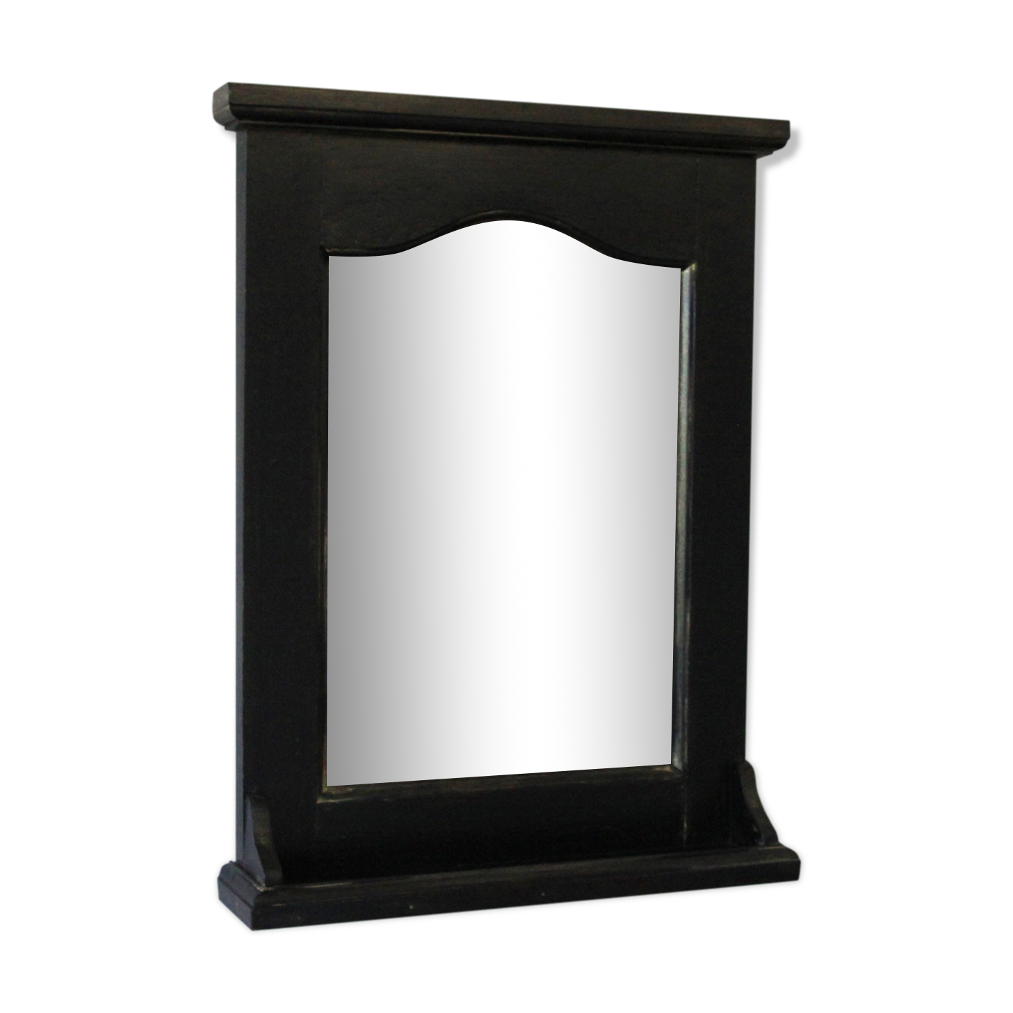 Old-air patinated black mirror 54x38cm