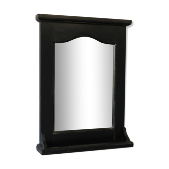 Old-air patinated black mirror 54x38cm