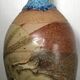Stoneware vase with effect, unique piece signed by poteries des mostuéjouls