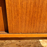 Low chest of drawers with two sliding doors