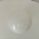 Globe lampshade vintage 50s Opaline and aluminum