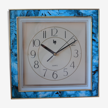 Horloge lip vintage cadre bleu