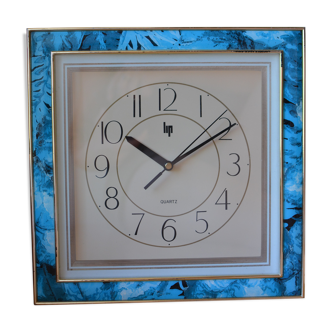 Horloge lip vintage cadre bleu