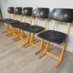 Set of 5 adult Casala chairs 60s