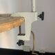 Lampe vintage 1950 industrielle liseuse Jumo GS2 souris - 70 cm