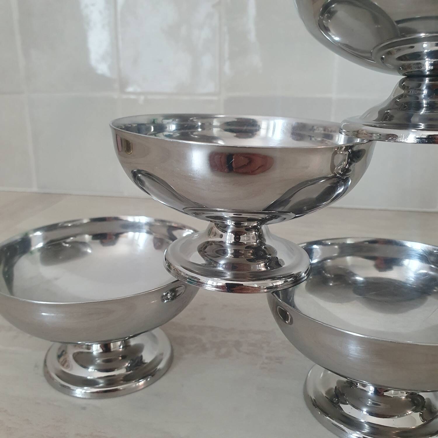 6 Remy Letang 18/10 stainless steel bowls