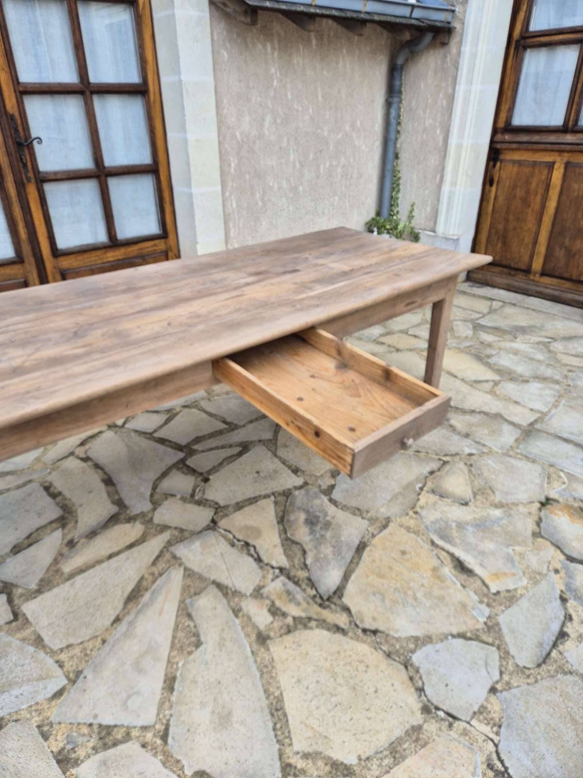 Antique oak farmhouse table