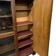 vintage wooden display cabinet XL / shelf / furniture